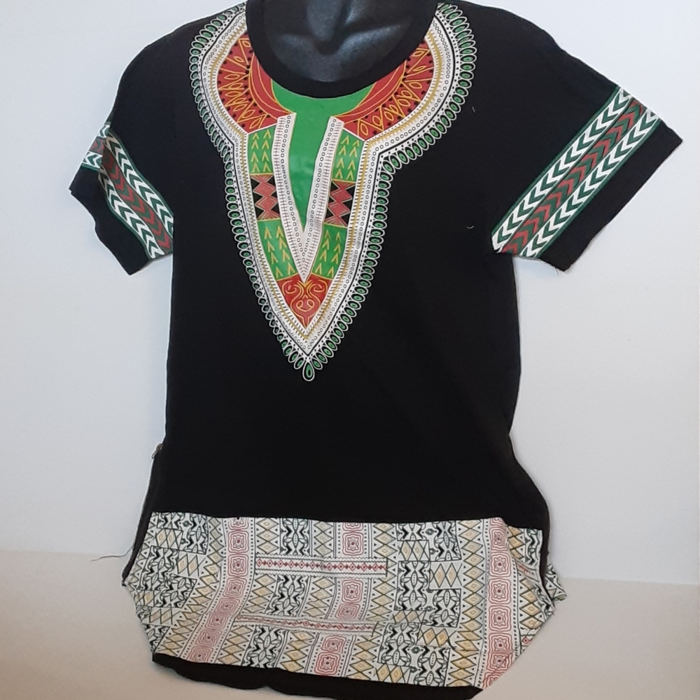 MARCHALS Design African Print Shirt